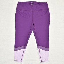 Torrid Women Legging Pull On Skinny Polyester Purple Size 3 Active Solid
