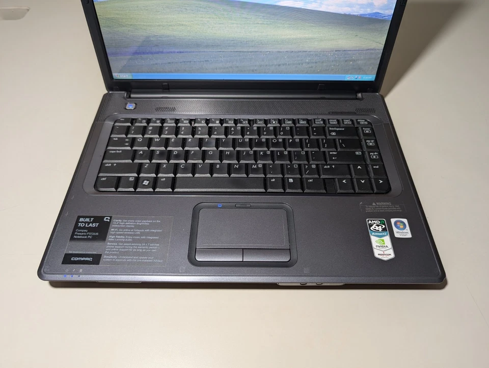 15.4" HP Compaq Presario F500 | AMD | 4GB RAM | 128GB SSD | NVIDIA | Win XP SP3 - Image 4 of 4