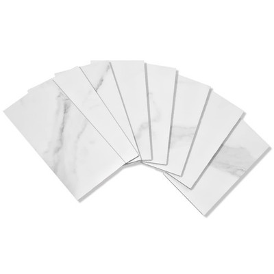 STICKGOO 100-Pieces Peel and Stick Backsplash, 3'' x 6'' PVC Wall Tile, Marble ...