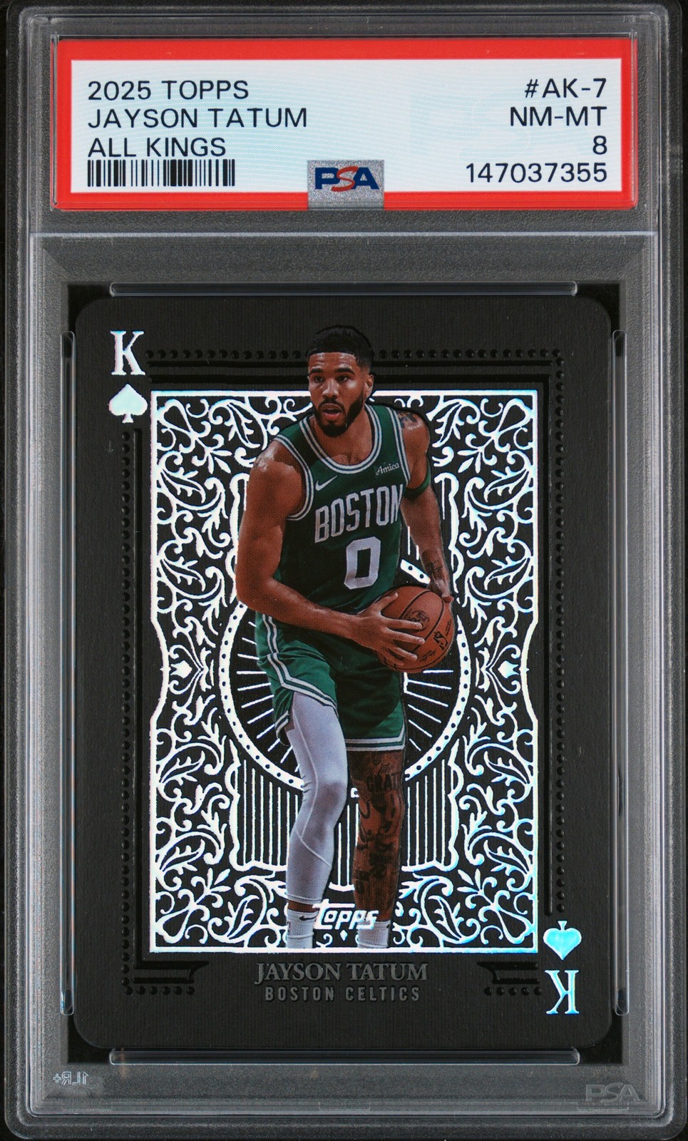 2025 TOPPS ALL KINGS #AK-7 JAYSON TATUM PSA 8
