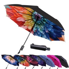 42/49 Inch Compact Travel Essentials Umbrella for Rain, Lightweight, Portable...
