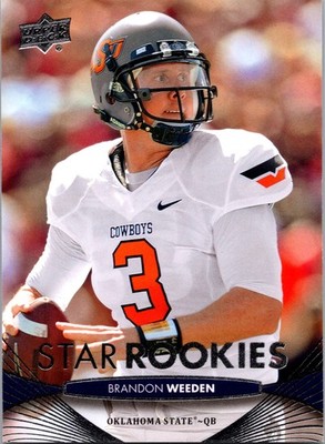 2012 UPPER DECK FOOTBALL #62 BRANDON WEEDEN