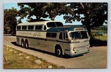 Vintage Greyhound Scenicruiser Bus Photochrome Postcard by Colourpicture