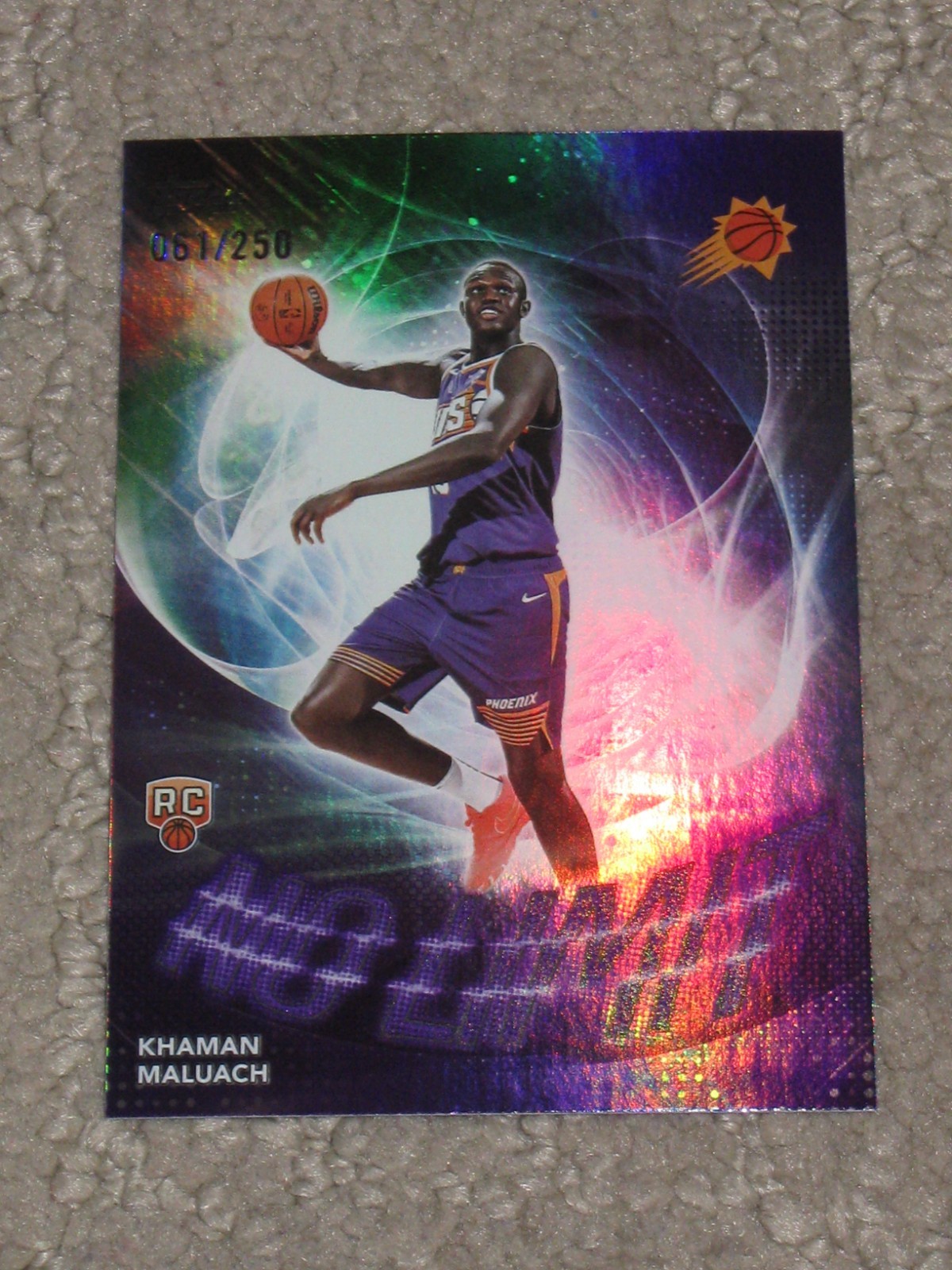 2025 Topps Basketball Khaman Maluach Purple No Limit Serial /250