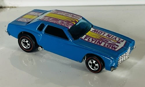 1974 Hot Wheels Redline Flyin Low Chevy Monte Carlo Hong Kong Base Near Mint