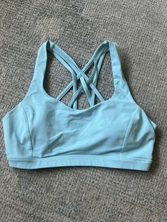 Lululemon Lt Blue Free To Be Bra Sz 8
