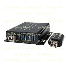 1PCS 4 Channel USB 3.0 over Fiber Optic Extender Duplex LC Port New