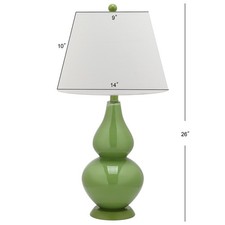 Safavieh CYBIL DOUBLE GOURD TABLE LAMP, Reduced Price 2172795068 LIT4088G-SET2