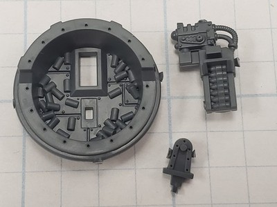 40k Ork Bits Dakkajet Wazbom Super Shoota Cupola & Mount A37