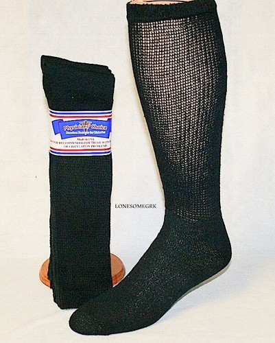 3 Pairs Womens Physicians Choice OVER THE CALF Cushioned Diabetic Socks USA Made - Picture 8 of 8