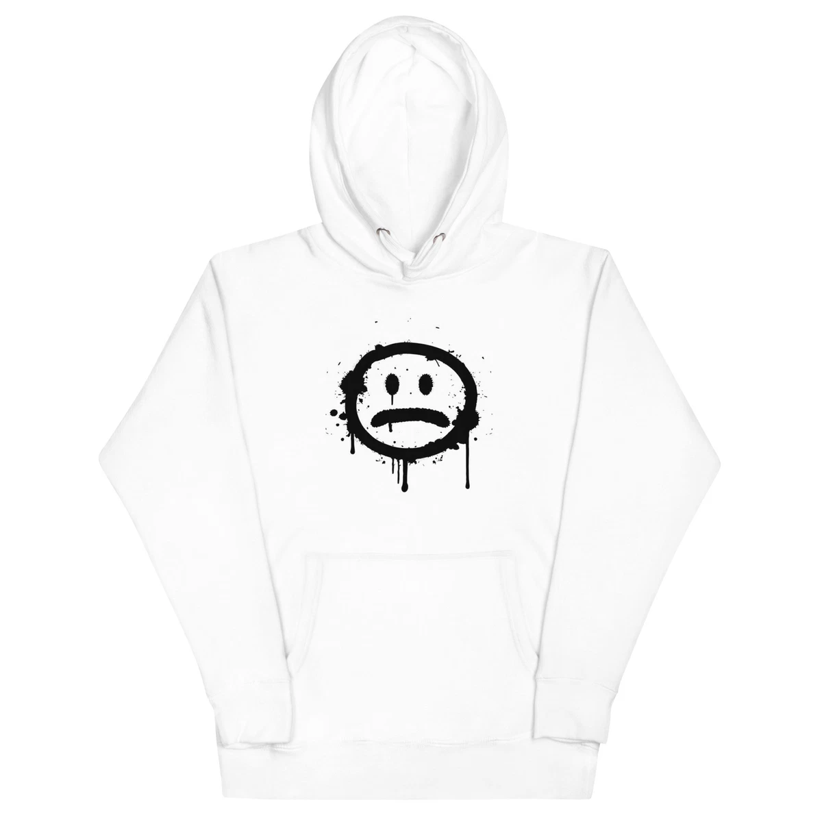 Unisex Men Hoodie Graffiti face graphic art pocket hoodie Women Plus size Gift
