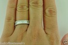 2.30 ct 18k Solid White Gold Baguette Eternity Band Natural Diamond Ring  Size 6 — photo 4