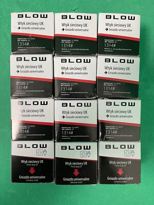 UK Outlet Adapters 110-250V 13A White with CE Certification-LOT OF 12