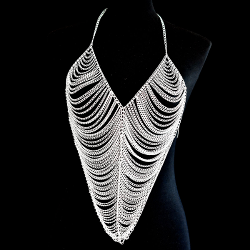 Metal Chain Body Jewelry Layered Bodysuit Sexy Underwear Bodies Hip