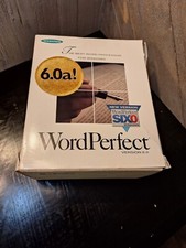 Vintage 1994 WordPerfect Complete Version 6.0A DOS/Windows Manual License Disks