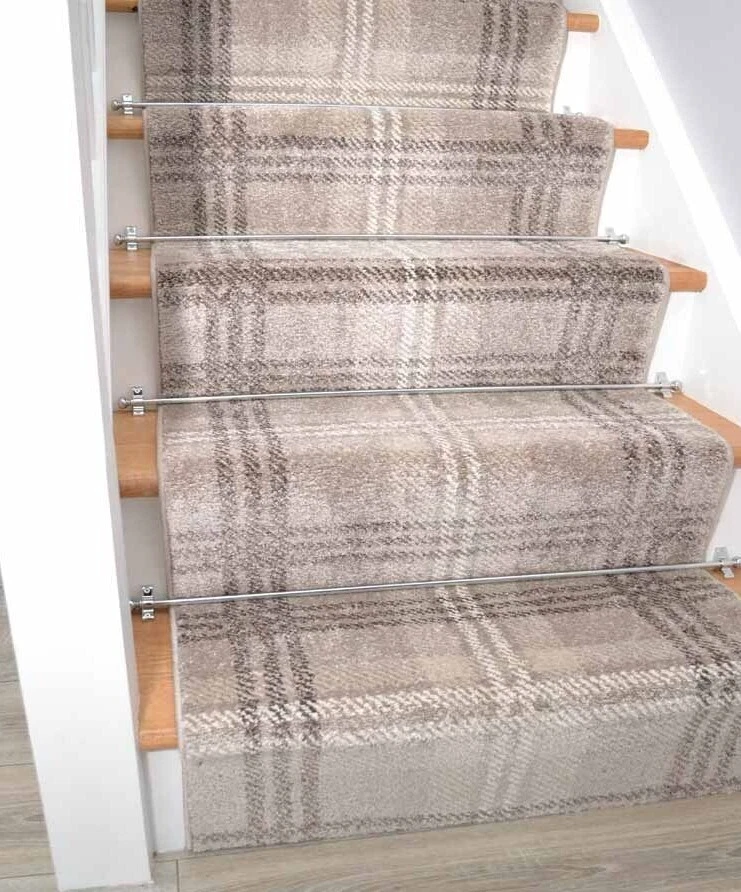 Beige Tartan Stair Runner Carpet Corridor Rugs Very Long Hallway Hall ANY Length
Opens in a new wind