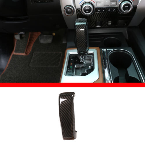 Ajuste para Toyota Tundra 2007-2021 perilla de cambio de marchas cabeza decoración moldura ABS fibra de carbono - Imagen 3 de 13