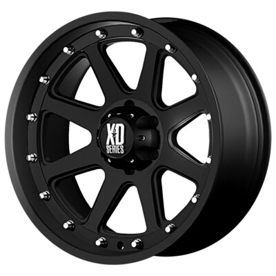 (1) 17x9 +18 XD XD798 Addict 6x4.5 Matte Black Wheel