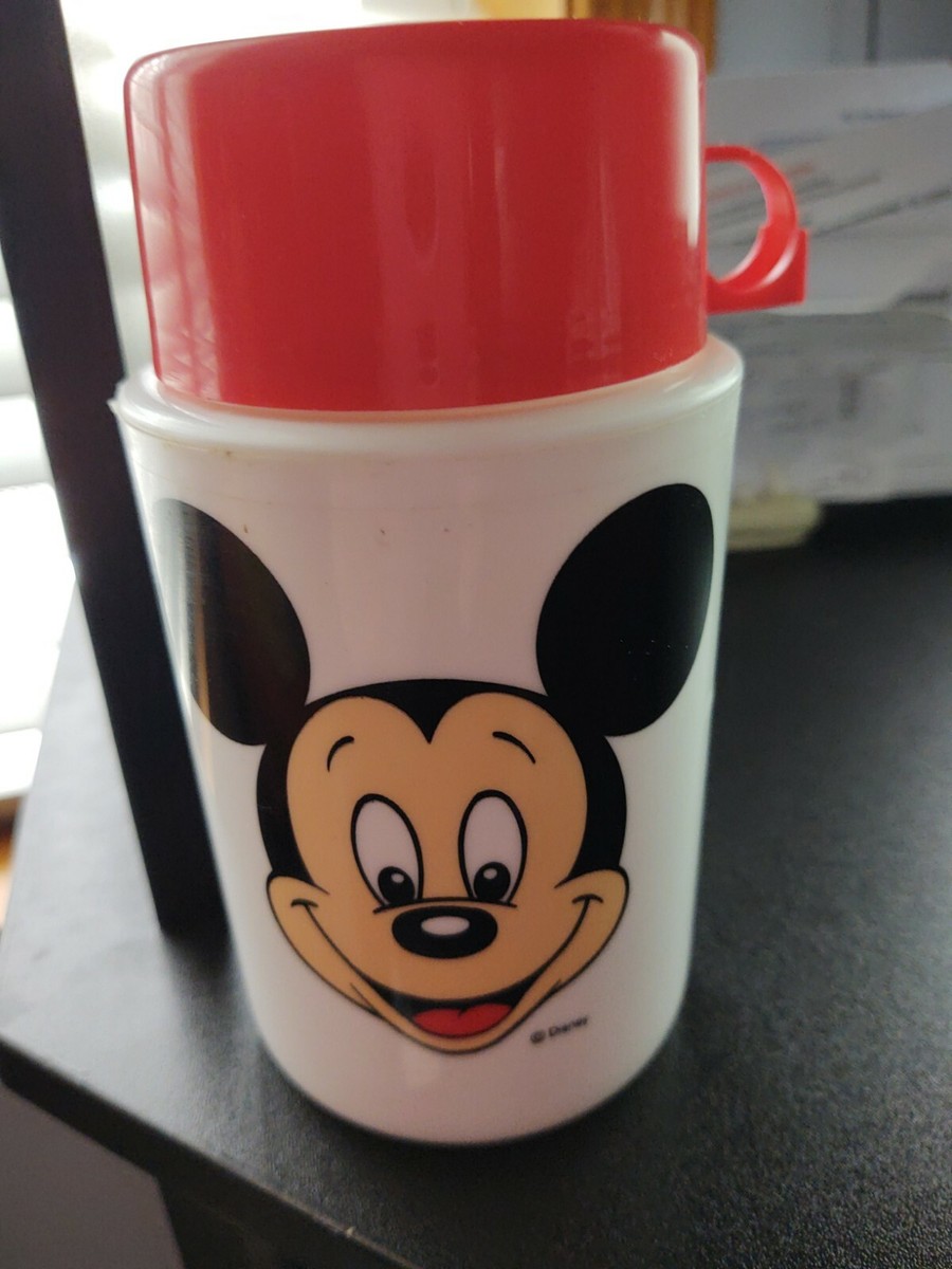 Vintage Mickey Mouse Thermos Walt Disney Top