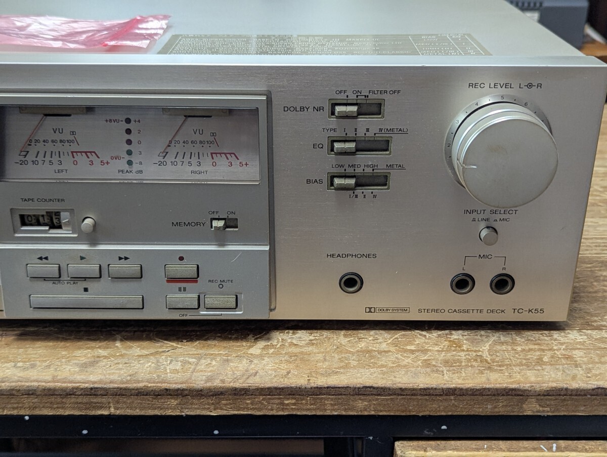 その他 Sony TC-K55 JUNK SONY TC-K55 Stereo Cassette Tape Deck 1979 Japan