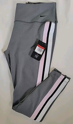 NWT Nike Womens Power Victory Grey 7/8 Training Tight Leggings BQ9061-098 | Sz L