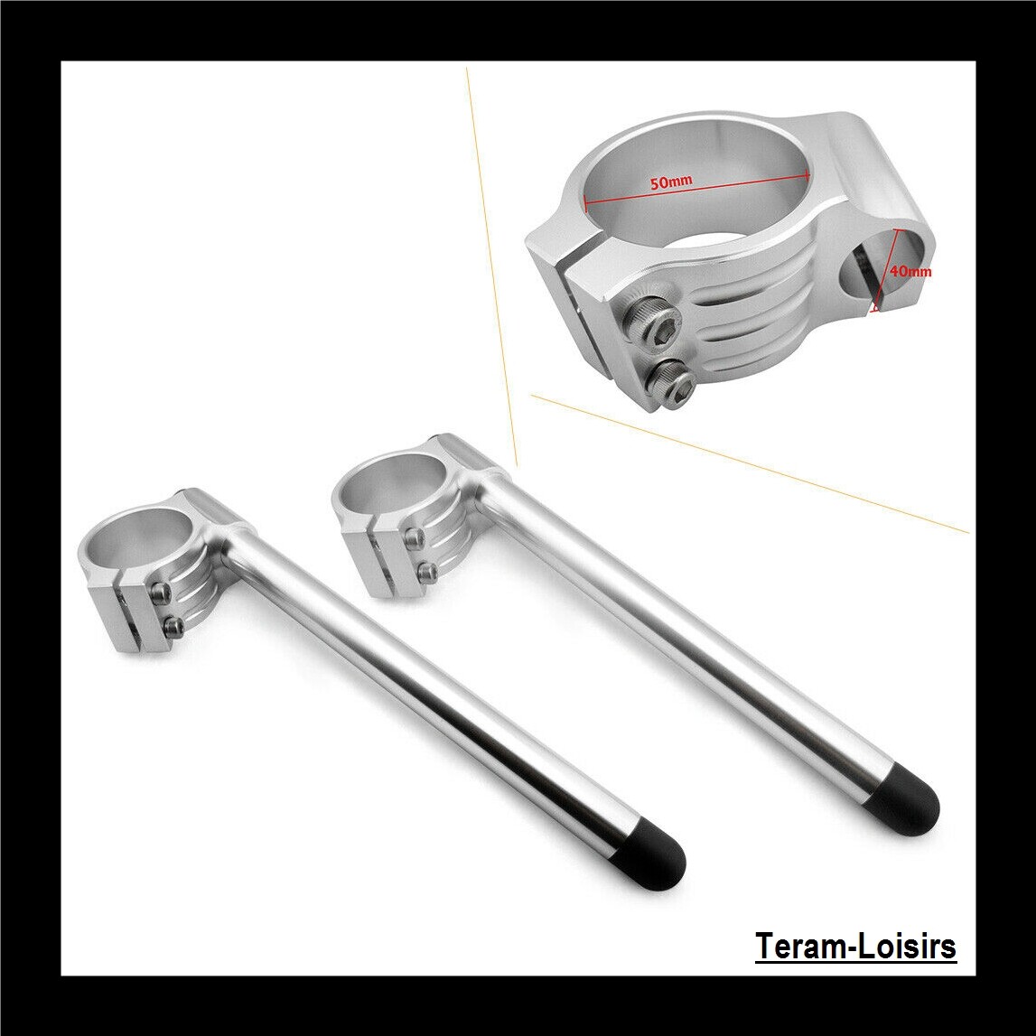 Guidon Bracelet Droit Gauche 50 mm Suzuki GSXR 600 1992 1993 1994 à 2011