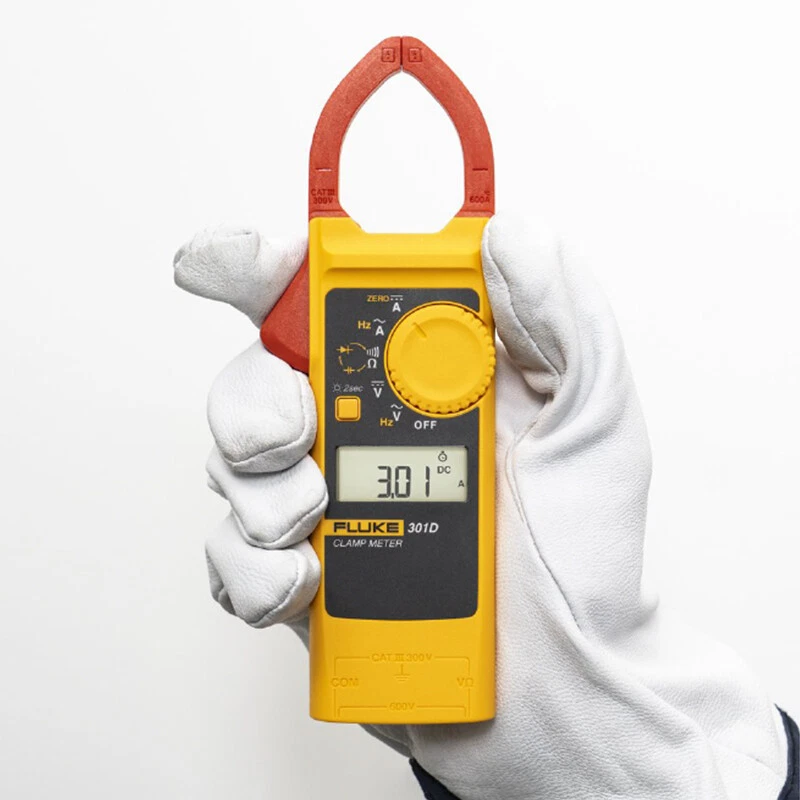 Fluke 301D AC/DC Clamp Meter 600A 600V Voltage Current Frequency Backlight - image 4 of 4