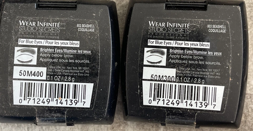2 LOREAL WEAR INFINITE Sealed Eyeshadow 803 SEASHELL Duo Packs - Image 3 of 4