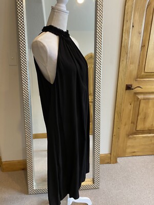 halter neck black tie dress Star Shine Halter Sequin Maxi Dress Black Size S from Hello Molly