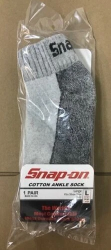 12 Pairs Men's Gray Snap On Tools ANKLE Socks Large FREE Shipping MADE USA New!
Opens in a new windo