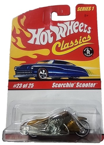 Hot Wheels Classics Series 1 Scorchin' Scooter #23 of 25 Gold - 第 1/2 張圖片