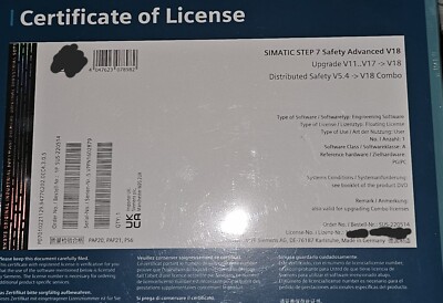 Simatic STEP 7 Safety Advanced V18