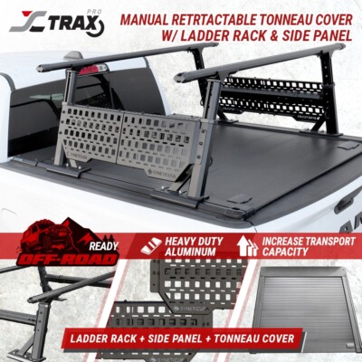 MR Retract Truck Cover+Adjust Rack 01+Molle Panel Fit 2009-26 RAM 1500 ...