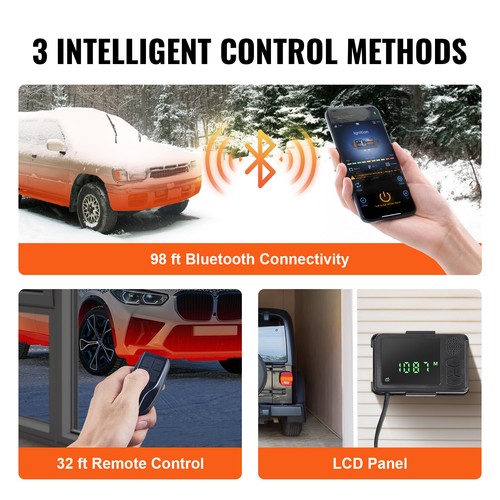 VEVOR Diesel Air Heater 12V 5KW Bluetooth App LCD Display for Car Bus RV Indoors - Picture 3 of 12