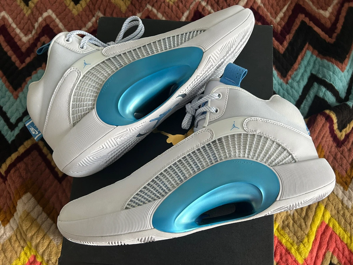 Jordan 35 UNC PE White Blue Promo Mens Size 12 | eBay