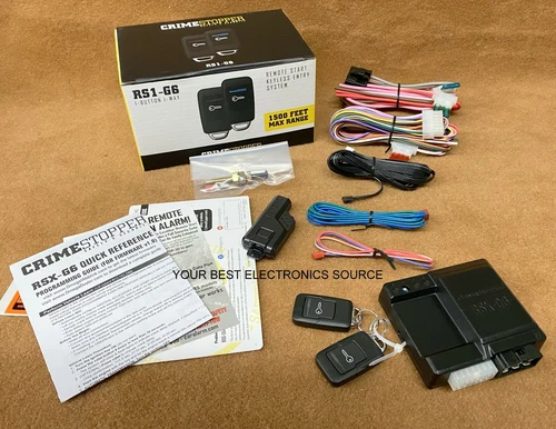 NEW Crimestopper RS1-G6 1-Way Remote Start System with Keyless Entry  RS1G6