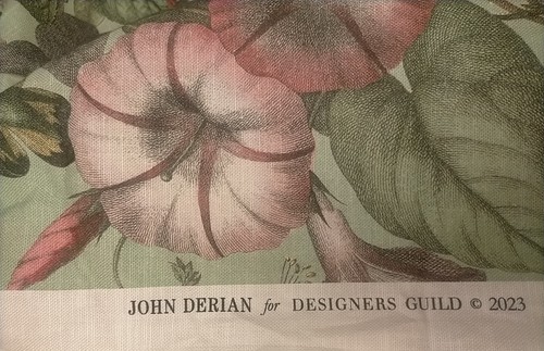 Designers Guild 'Botanical Flower' Sage Fabric John Derian 140cm x 88cm - Picture 2 of 2
