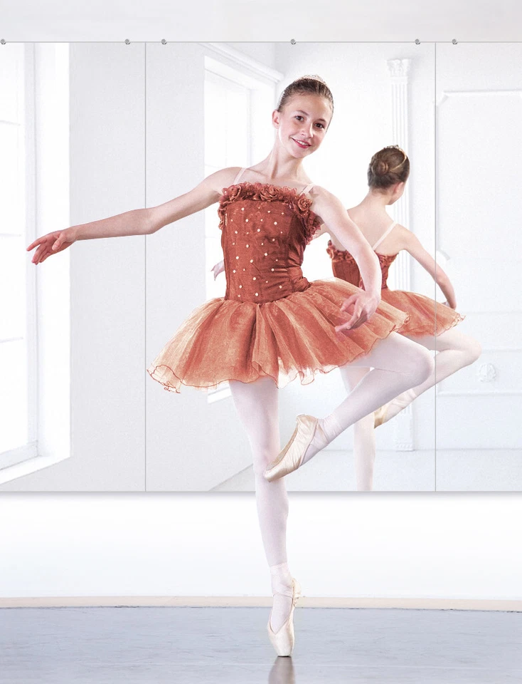 HA Gym Mirror Wall Mounted Kit with Safety Backing for Dance and Workout,47X22in - Image 2 of 4