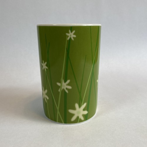 Starbucks Spring Coffee Mug Cup Tall Green Grass Meadow Series With Flowers 2004 - Picture 2 of 5
