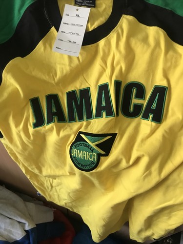 VINTAGE JAMAICA SOCCER HEAVY SHIRT XL NEW - Picture 7 of 9