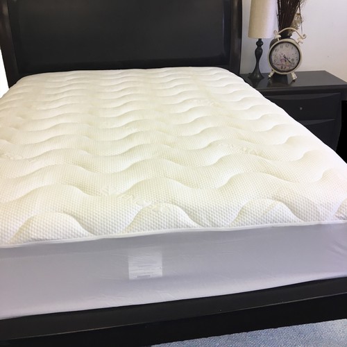 "Almohadilla de colchón Lyocell de eucalipto Tencel Jacquard se adapta a colchón de hasta 15" - Imagen 8 de 9