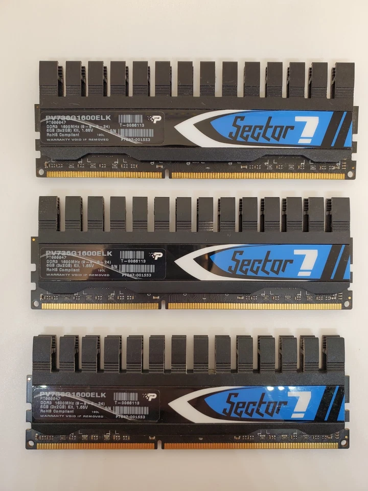 Patriot Sector 7 DRAM - 6GB (3x2GB) - DDR3 1600 Mhz - Image 2 of 2