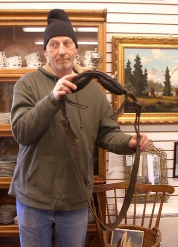 SURCINGLE EARLY HORSE COLLAR W SLEIGH BELL NICE C-1880