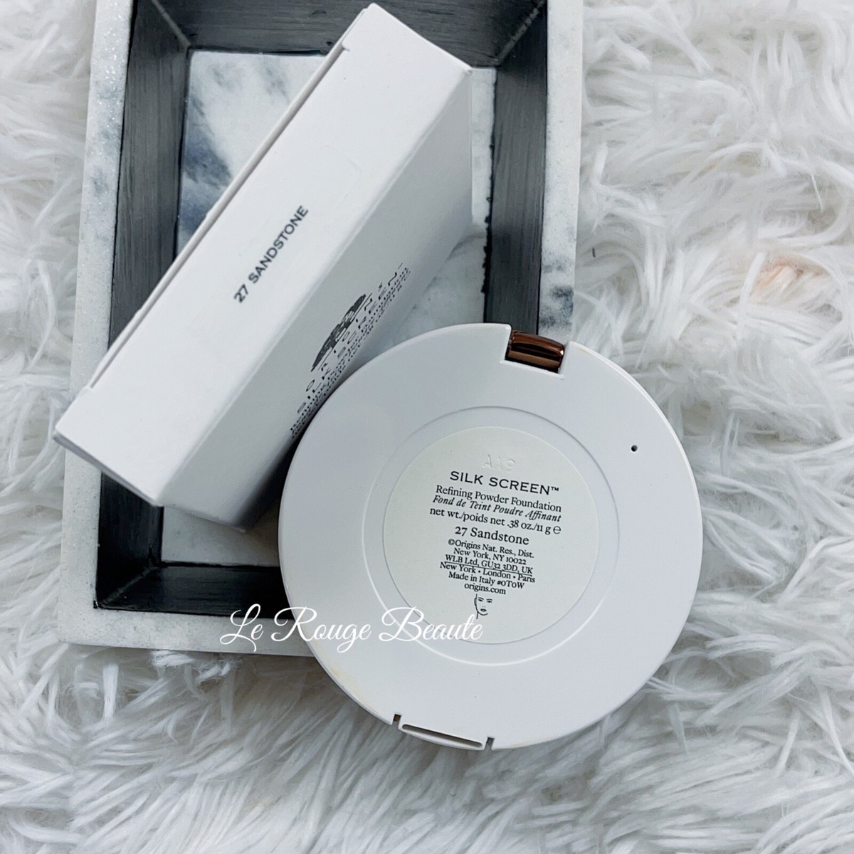 Origins Silk Screen Refining Powder Foundation - 27 Sandstone 0.38