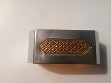 Serviettenring Edelstahl mit Gold-Einlage