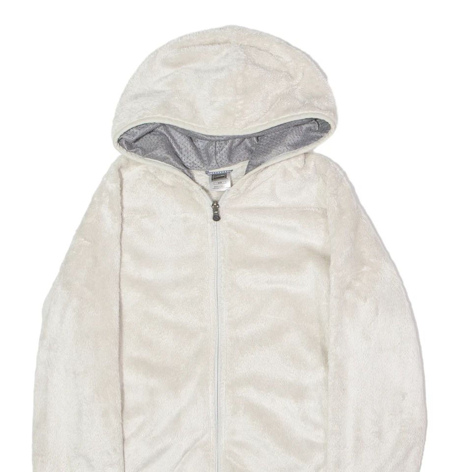 Chaqueta polar para mujer THE NORTH FACE franela crema con capucha M Foto 2 de 4