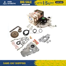 Timing Chain Kit Cover Gasket Sensor Water Oil Pump Fit 97-04 GM LS1 4.8 5.3 6.0