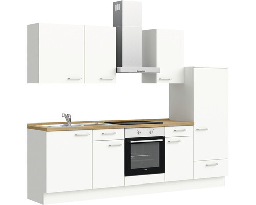 nobilia elements Küchenzeile ohne Geräte Urban 270 cm alpinweiss