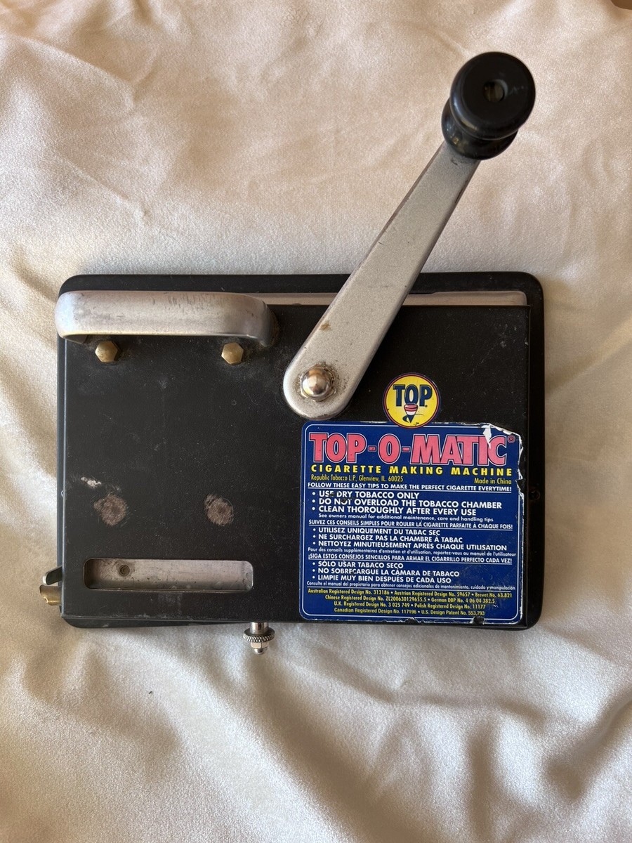 Vintage Top Brand Top-O-Matic Cigarette Rolling Making Machine - Pre-Owned  H108