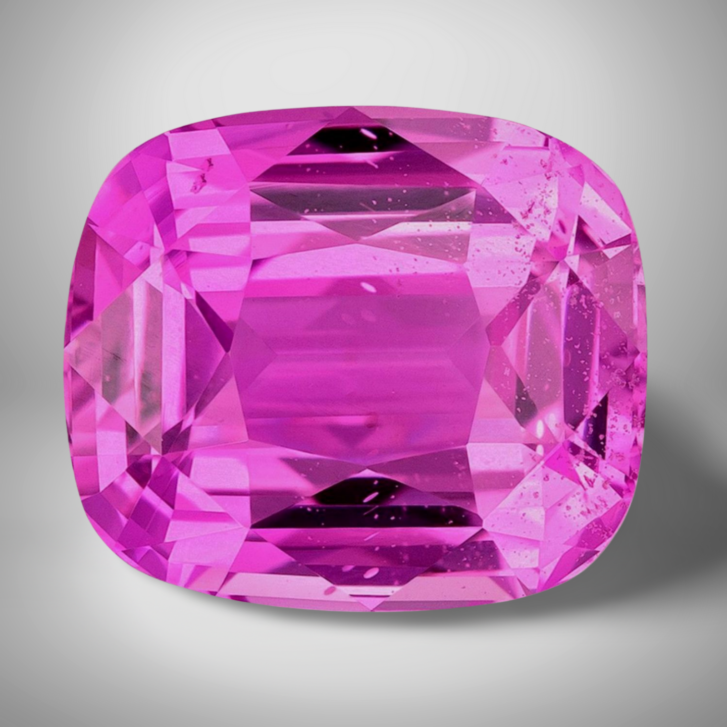 Pink Sapphire Cushion Cut Gemstone 5 Cts - 12 mm Calibrated Loose Gem